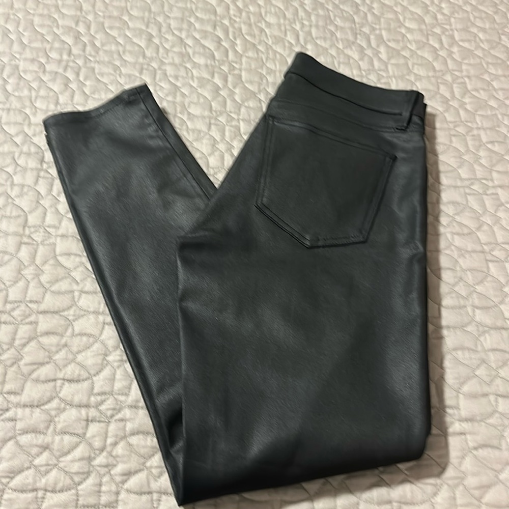 Ann Taylor black coated jeans